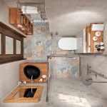 Дизайн душевой кабины в маленькой ванной комнате с фото