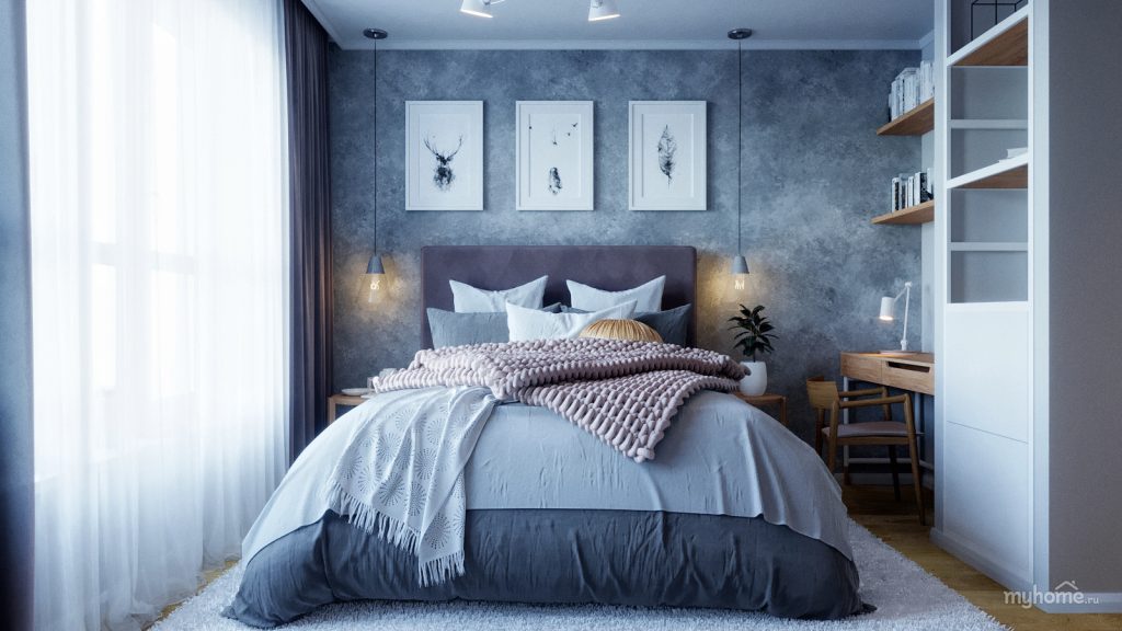 Дизайн узкой длинной спальни: 13 советов и 65 фото для вдохновения