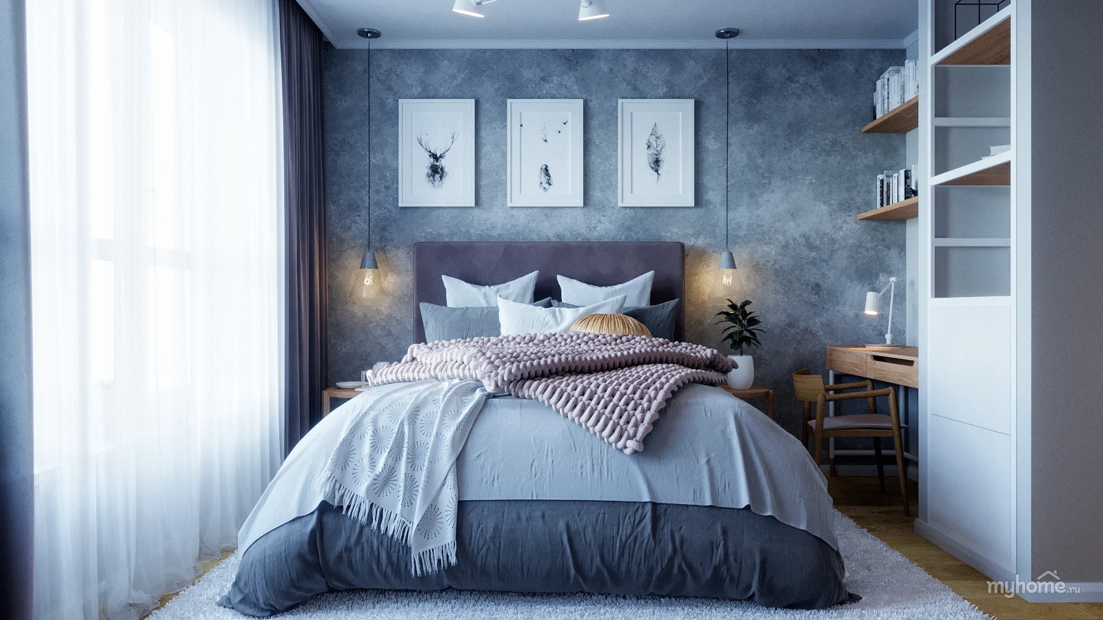 Дизайн спальни. 10 уютных идей от студии Antonovych Design