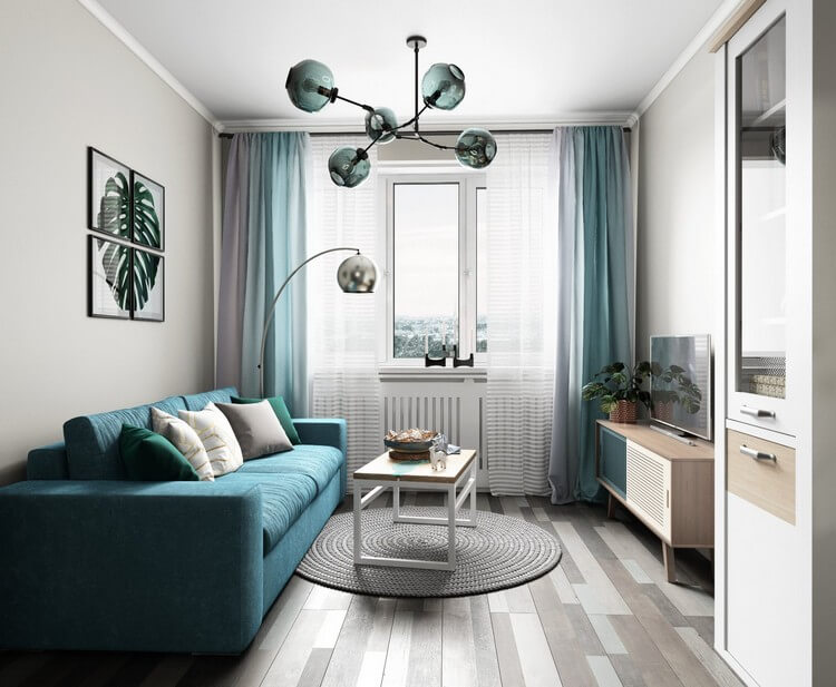 Дизайн гостиной спальни — как совместить 2 интерьера? 180 фото практичных идей.