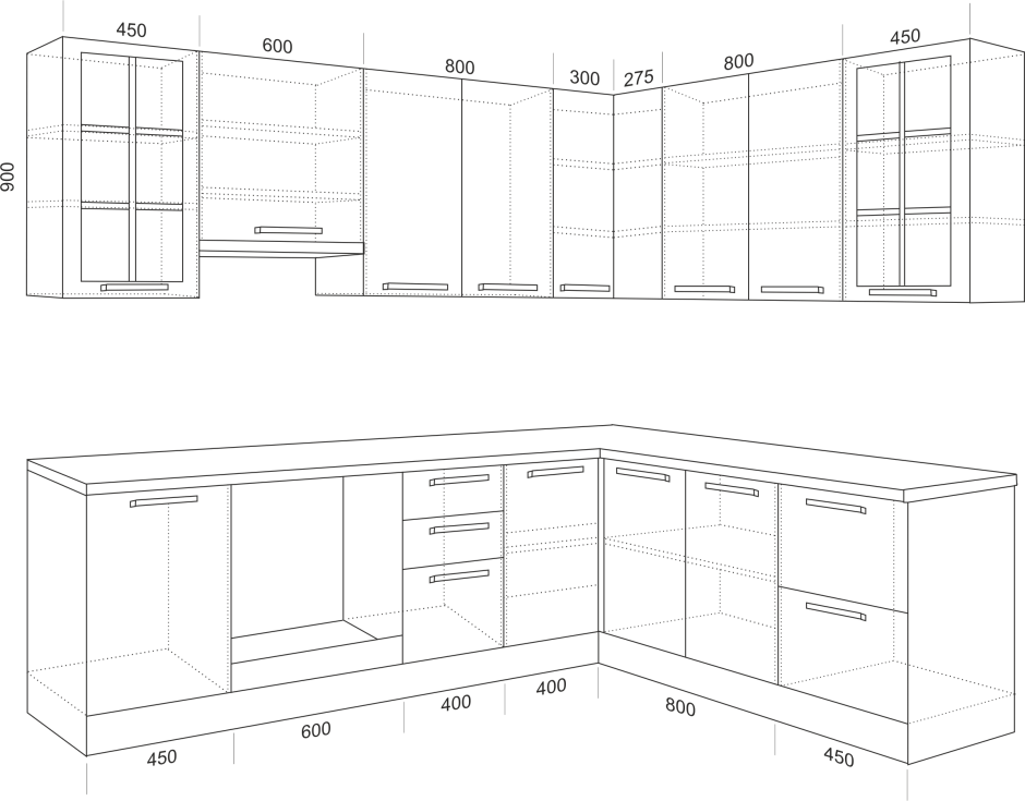 Угловая ширина. Стандартная высота верхних кухонных шкафов Селена 205. Высота нижних шкафов кухни со столешницей стандарт. Чертеж кухни. Высота кухонных шкафчиков.