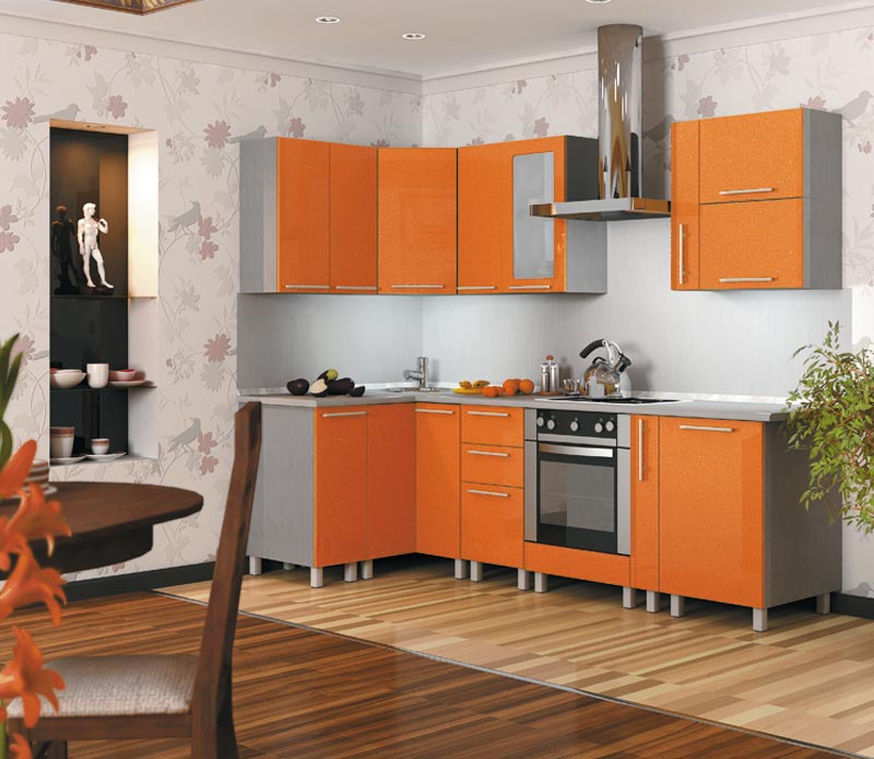 Интерьер кухни в оранжевых тонах (41 фото) - красивые картинки и HD фото
