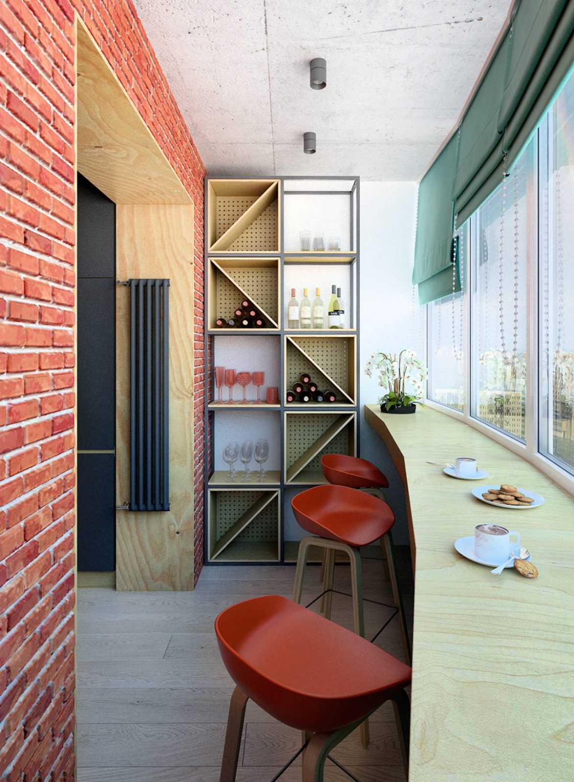 Расширьте границы вашей кухни с балконом!