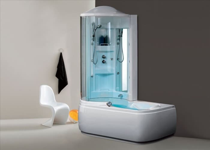 Комбинированная кабина Jacuzzi j-Twin Premium Idro r высокий поддон 170см*86см