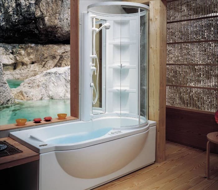 Комбинированная кабина Jacuzzi AMEA Twin Premium Base l высокий поддон 180см*86см